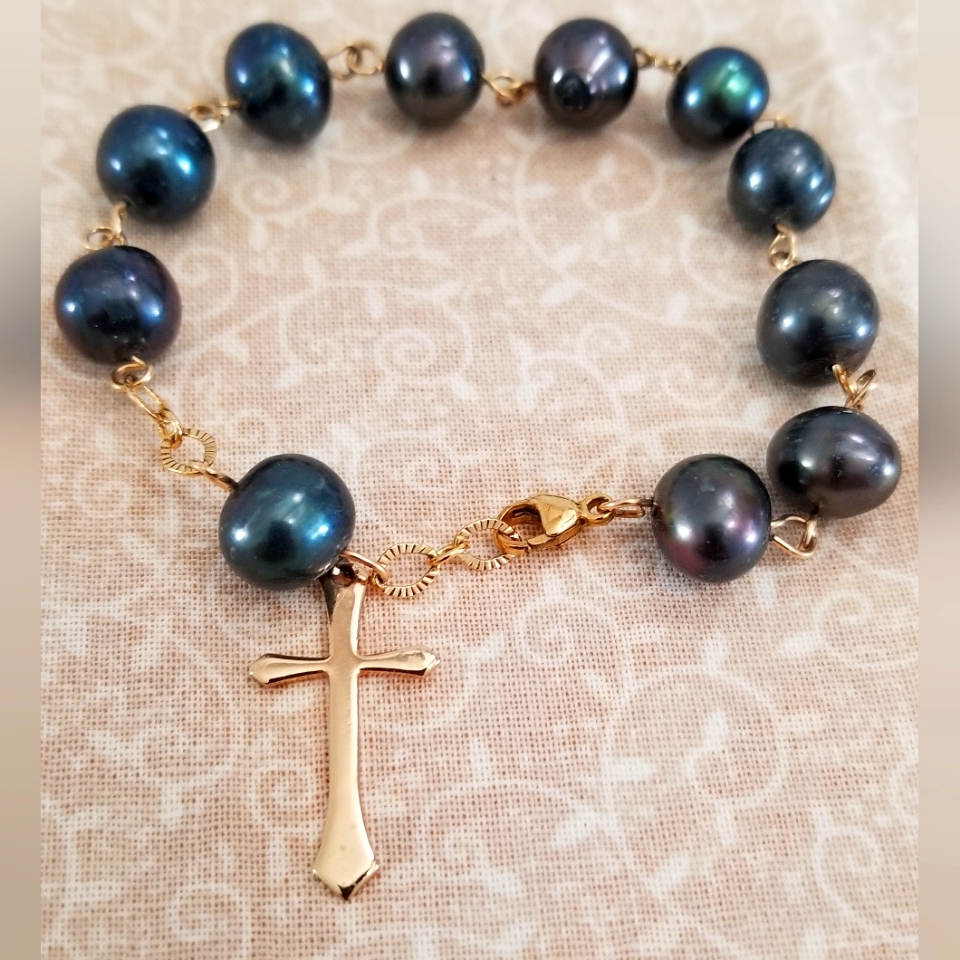 Genuine Black Pearl's Bracelet